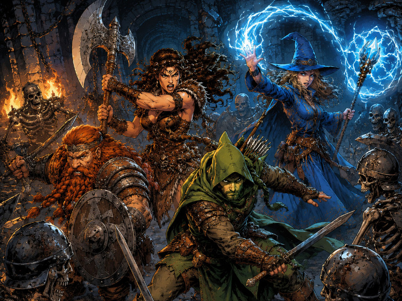 Partida introductoria a DUNGEON UNIVERSALIS