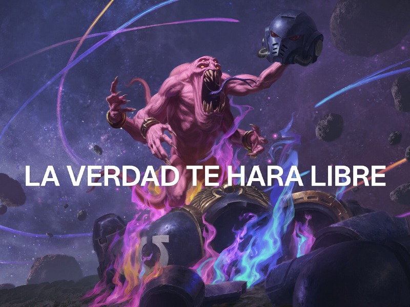 La verdad te hará libre.